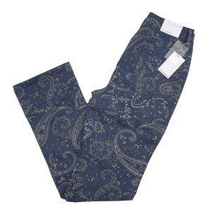 WeWoreWhat The Icon Jean High Rise Paisley Straight Leg Size 27